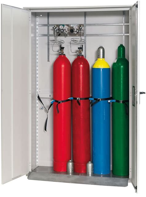 metal cylinder enclosure|gas cylinder locker cabinet.